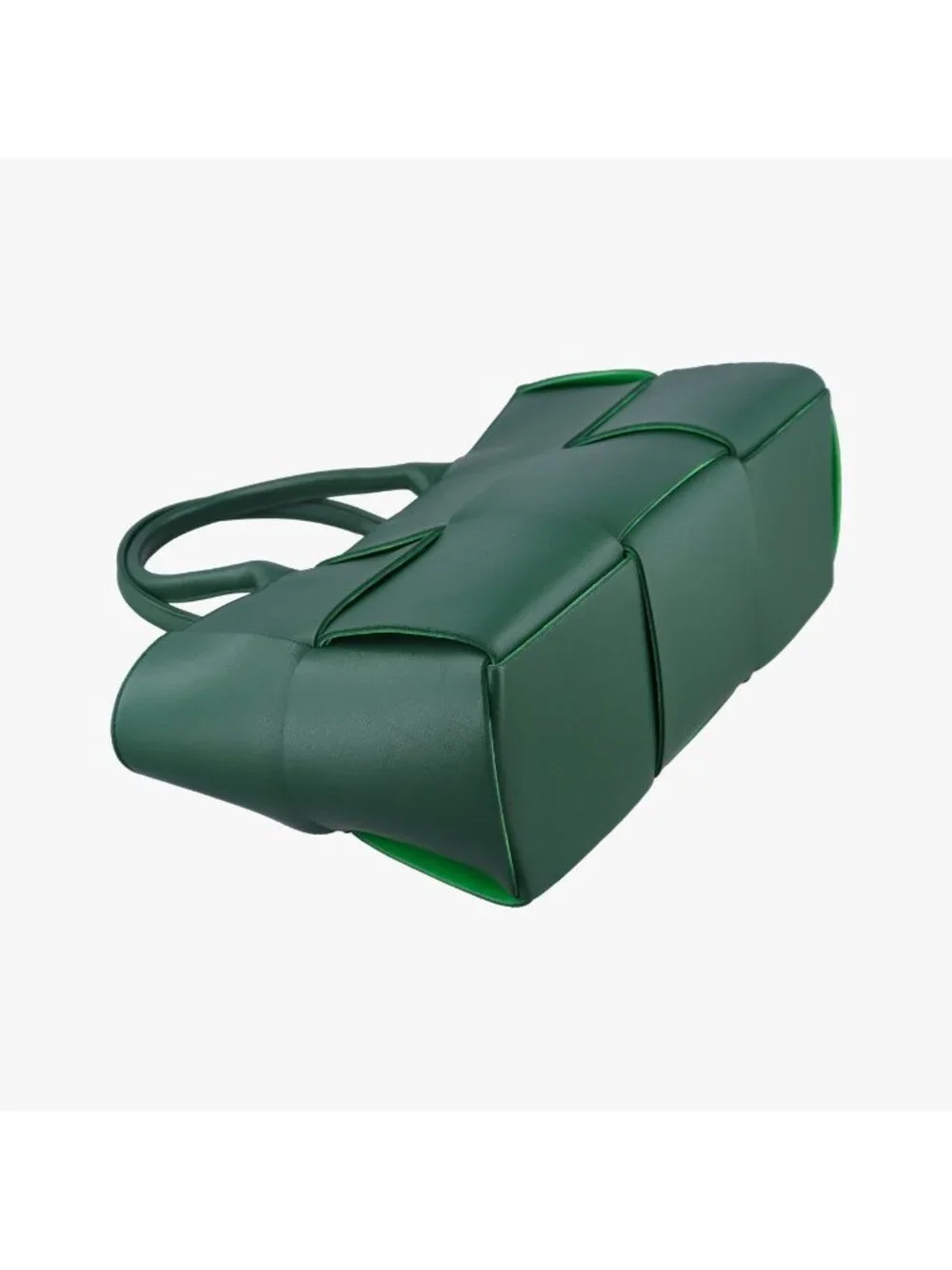 Bottega Veneta the Arco Tote Green Lambskin
